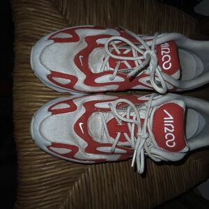 Nike Red and White Men's Casual Sneakers